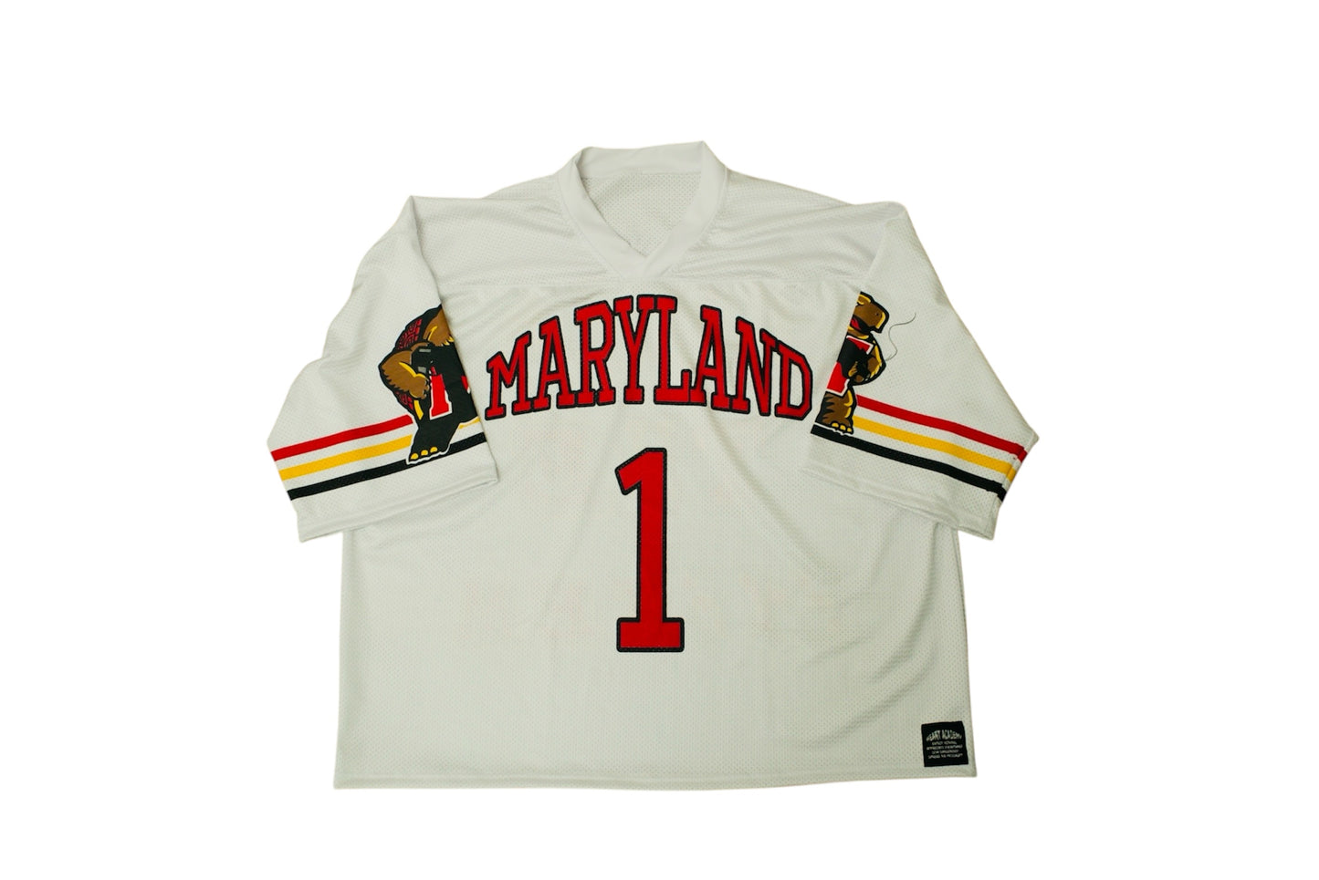 White “Away Maryland FTS” Throwback Football Jersey