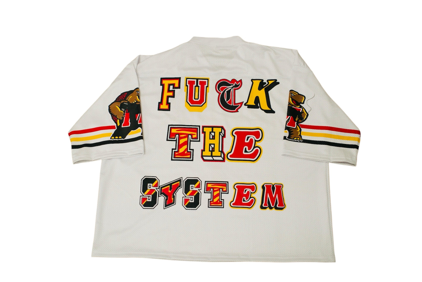 White “Away Maryland FTS” Throwback Football Jersey