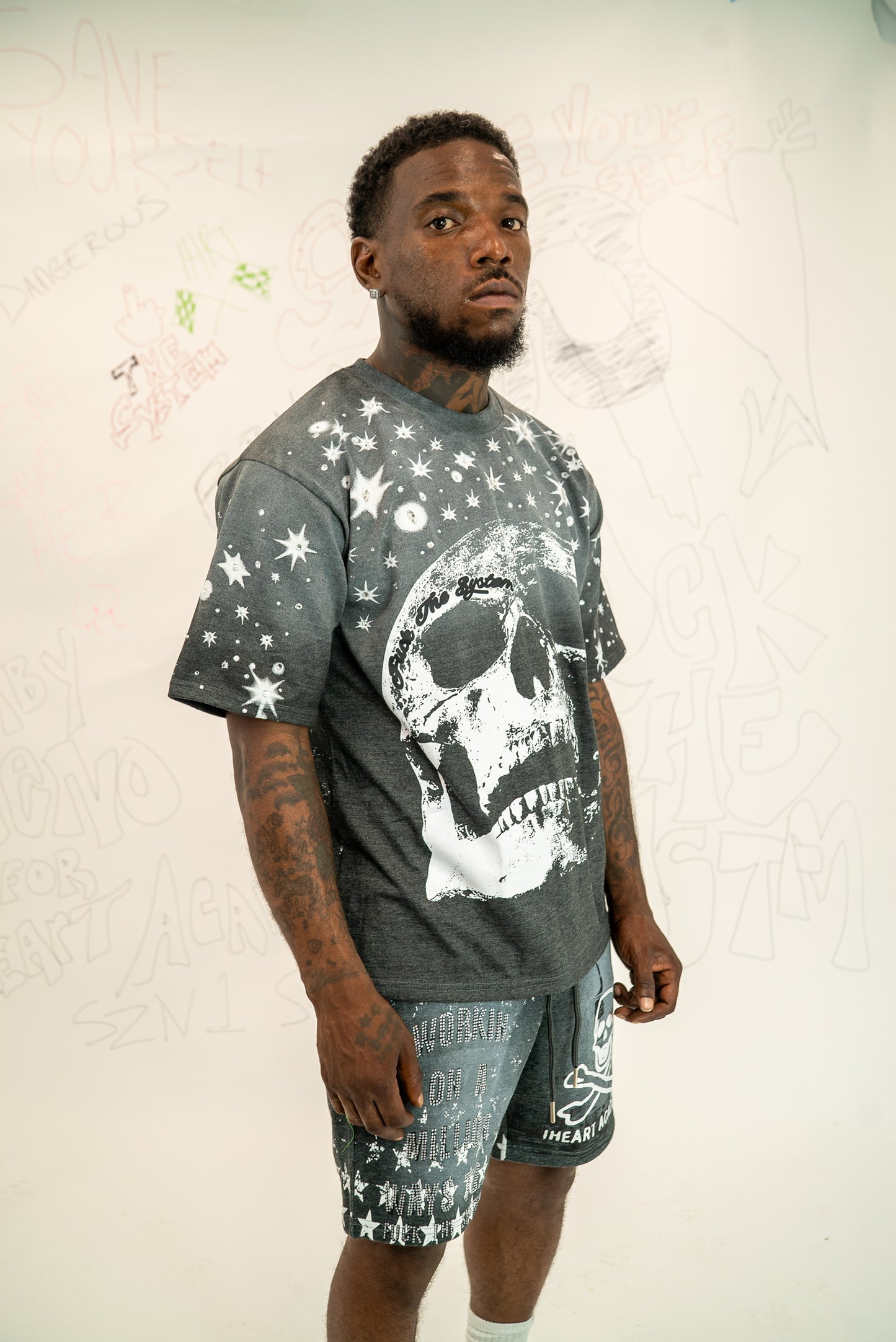 Sunfaded Charcoal “Seeing Stars” Tee