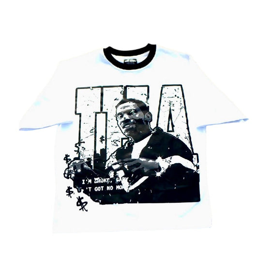 White x Black “Money Mitch” Ringer Tee