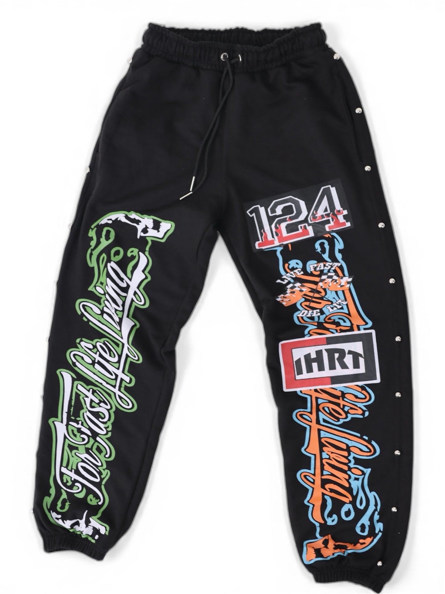 Black "Speed Kills" Sweatpants