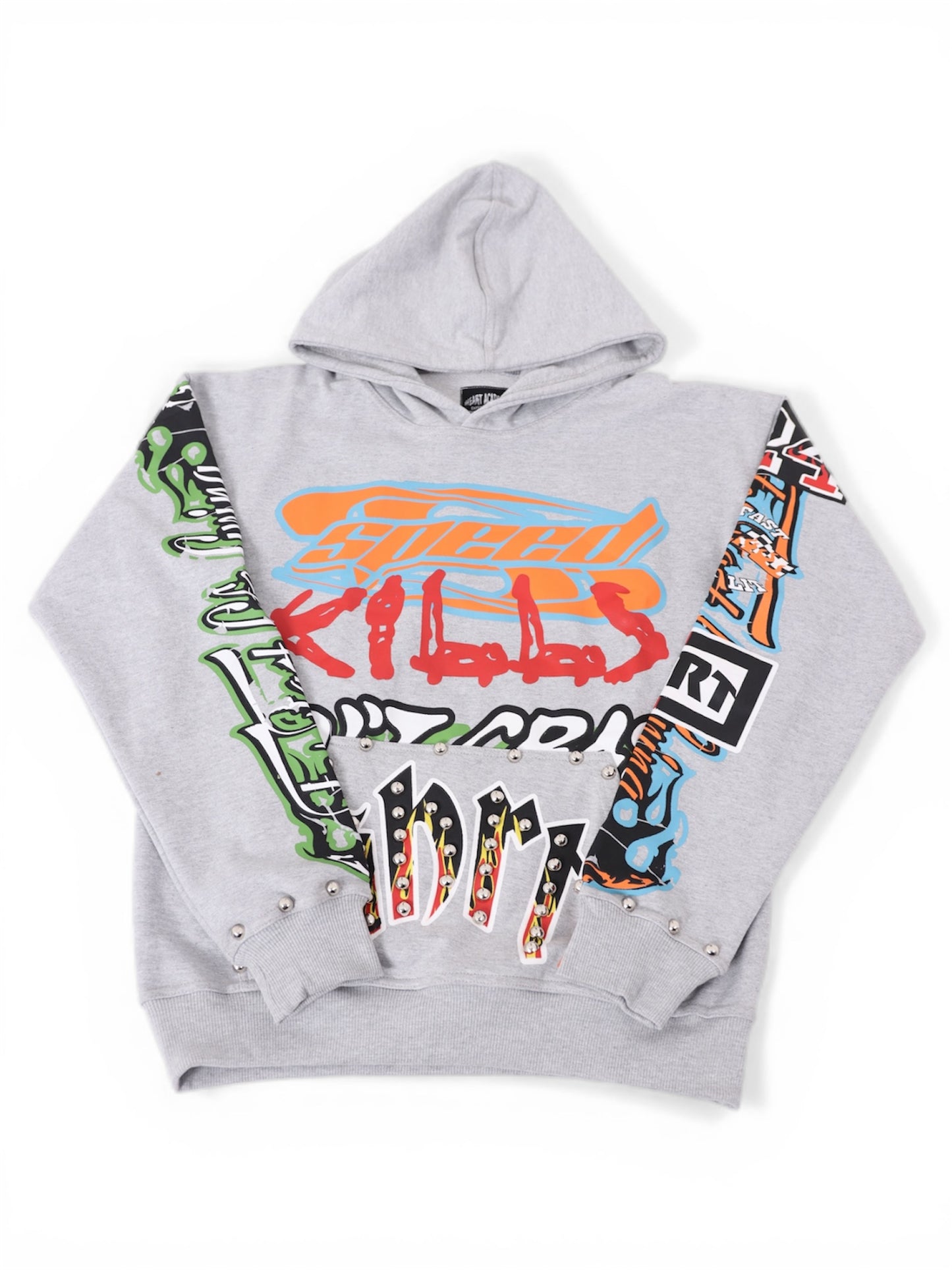 Heather Gray "Speed Kills" Hoodie