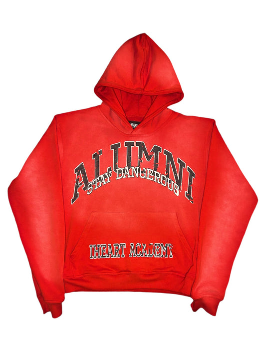 Worked Red “Alumni” Hoodie