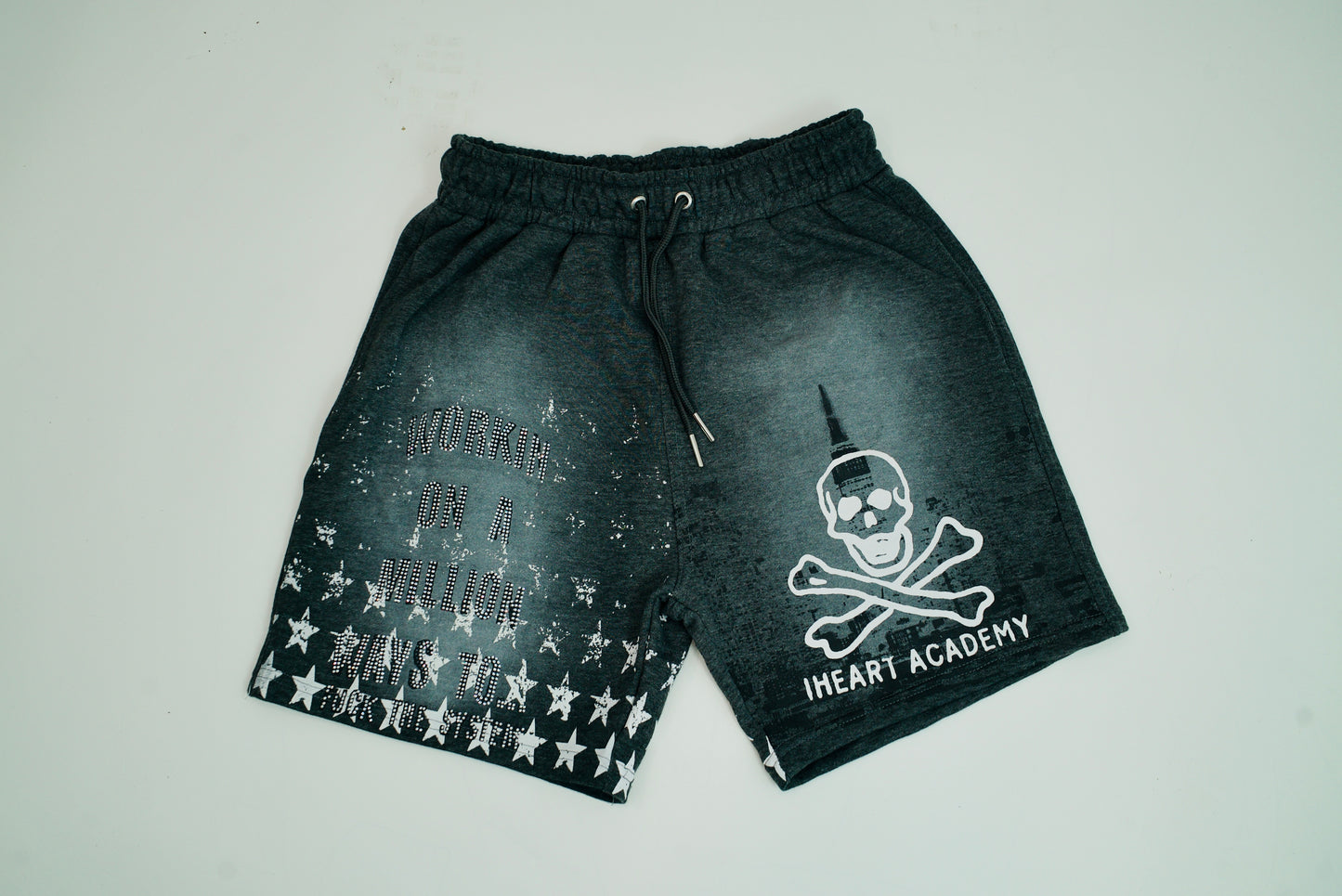 Sunfaded Charcoal “Seeing Stars” Shorts