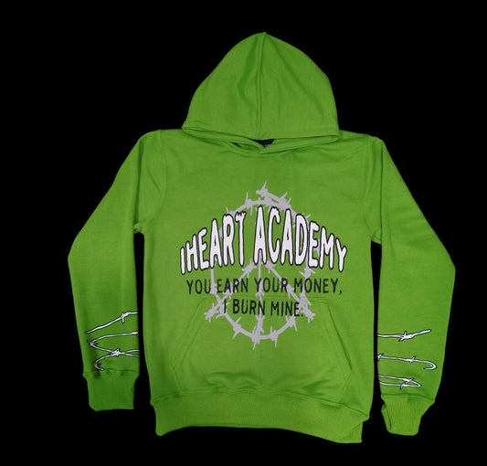 Bright Green “MATA Barbed” Hoodie