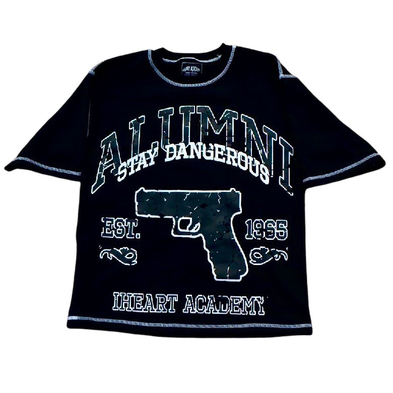 Black x White “Alumni” Contrast Tee